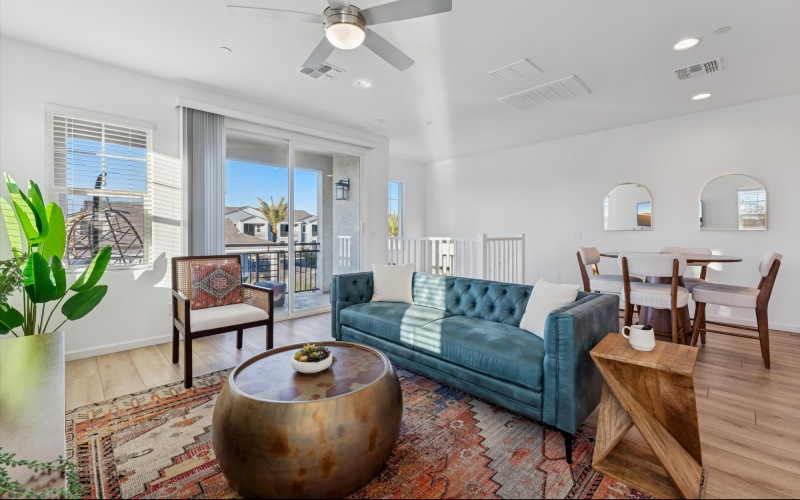 Furnished living room at Rev3 at Encanto West