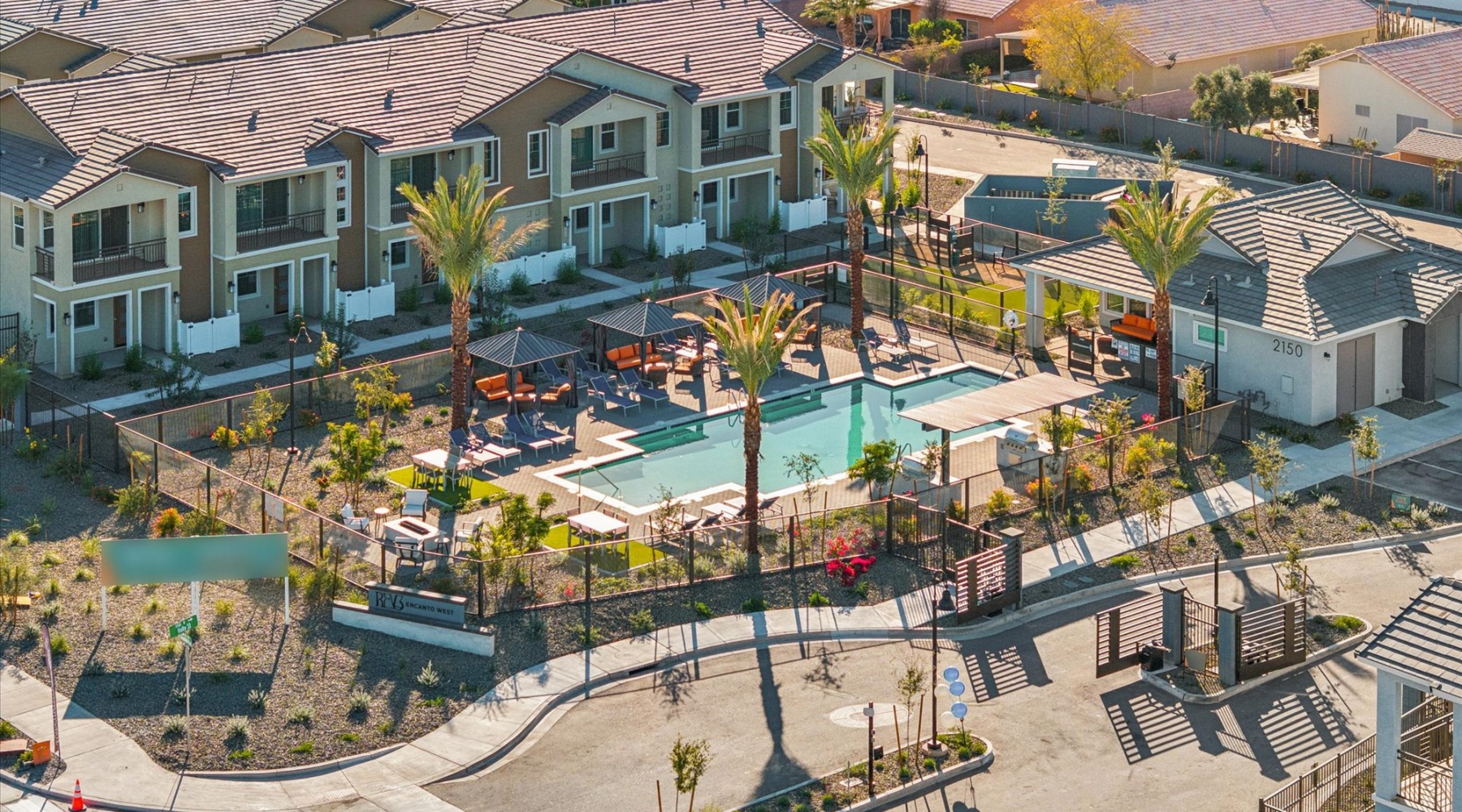 Drone photo of the community